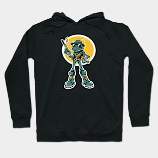 Unique Super Hero Frogman Anime Cartoon Art Character Hoodie